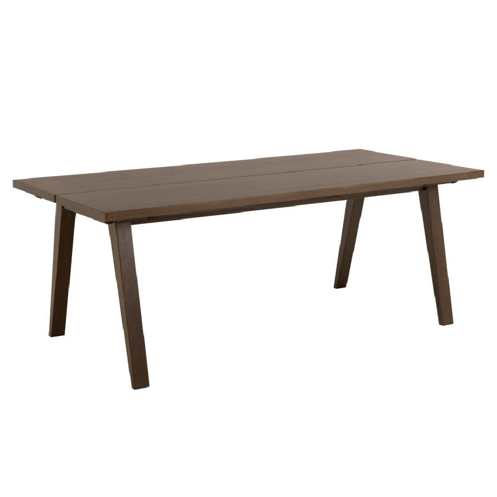 Product photograph of Alisto Wooden Rectangular Dining Table In Smoked Oak from Furniture in Fashion