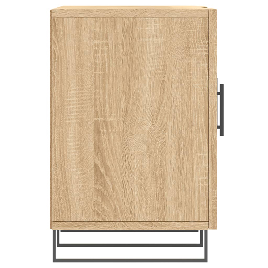 Alivia Wooden TV Stand With 2 Doors In Sonoma Oak
