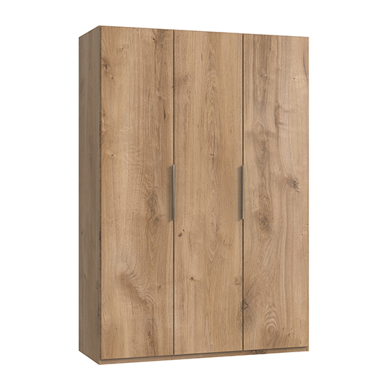 Read more about Alkes wooden wardrobe in planked oak with 3 doors