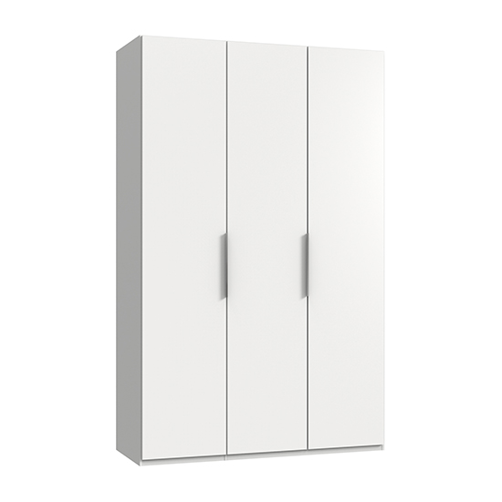 Read more about Alkesia wooden wardrobe in white with 3 doors