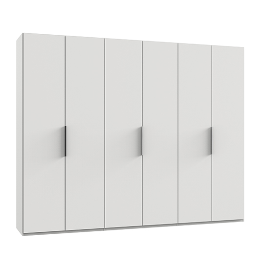 Read more about Alkesia wooden wardrobe in white with 6 doors