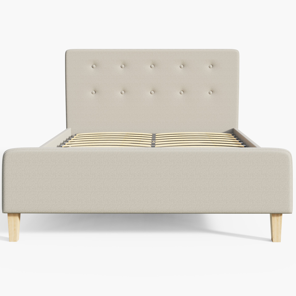 Alkham Fabric Double Bed In Natural