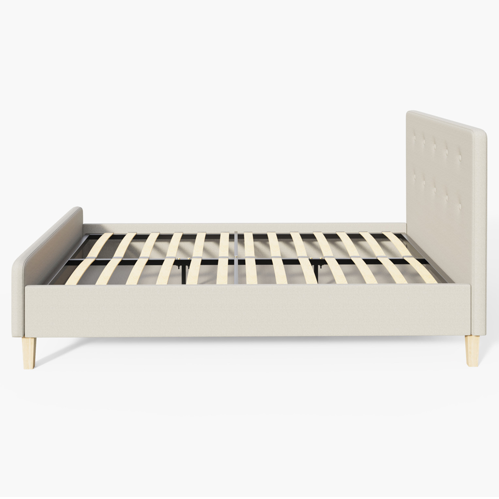 Alkham Fabric Double Bed In Natural