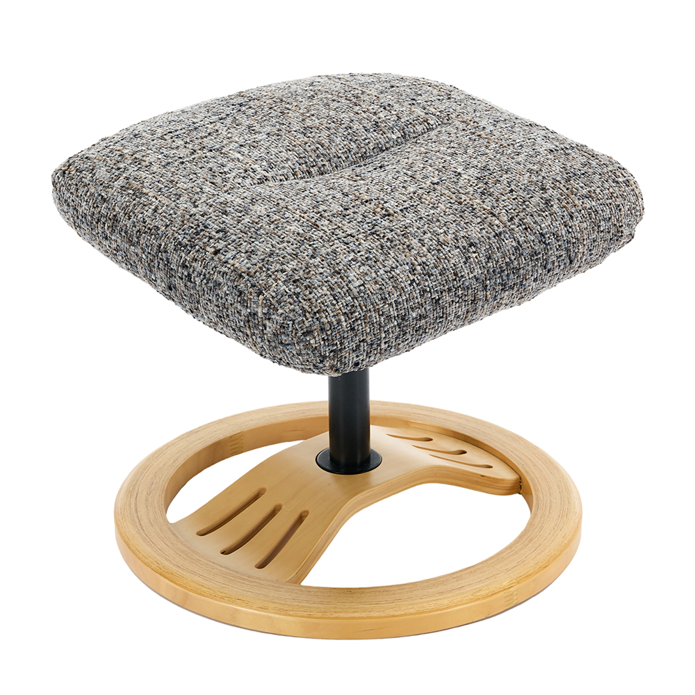 Allegan Fabric Recliner Chair With Stool In Muscari