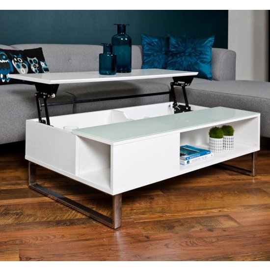 Allegan High Gloss Lift Up Coffee Table In White_3