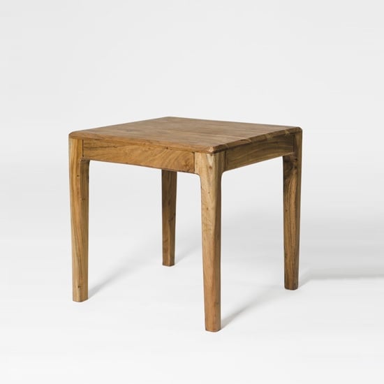 Allegro Wooden End Table Square In Acacia Wood Furniture in Fashion