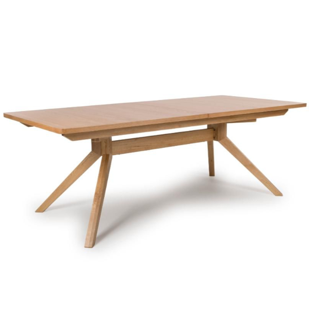 Allen Large Wooden Extending Dining Table In Natural