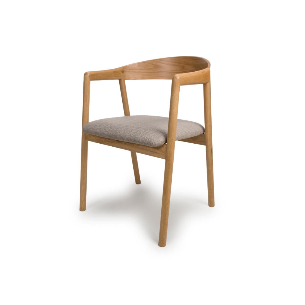 Allen Natural Wooden Dining Chairs In Pair