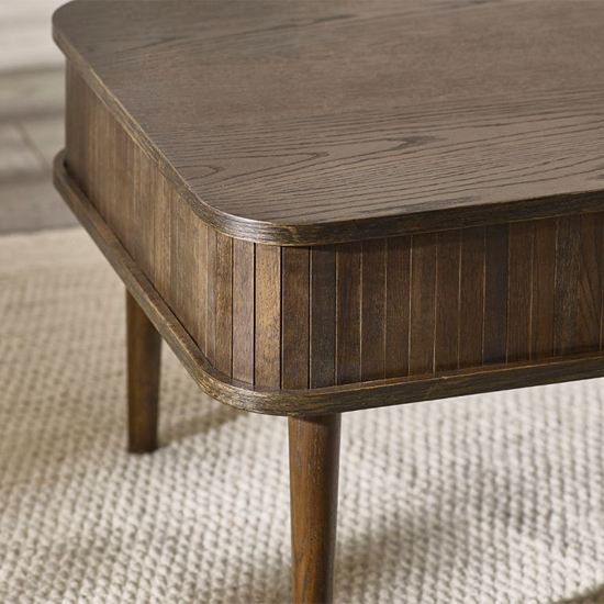 Allen Wooden Coffee Table Rectangular With Storage In Dark Oak