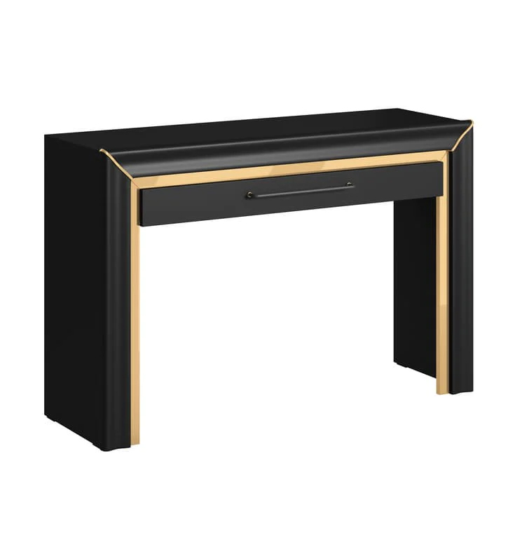 Read more about Allen wooden dressing table with 1 drawer in black
