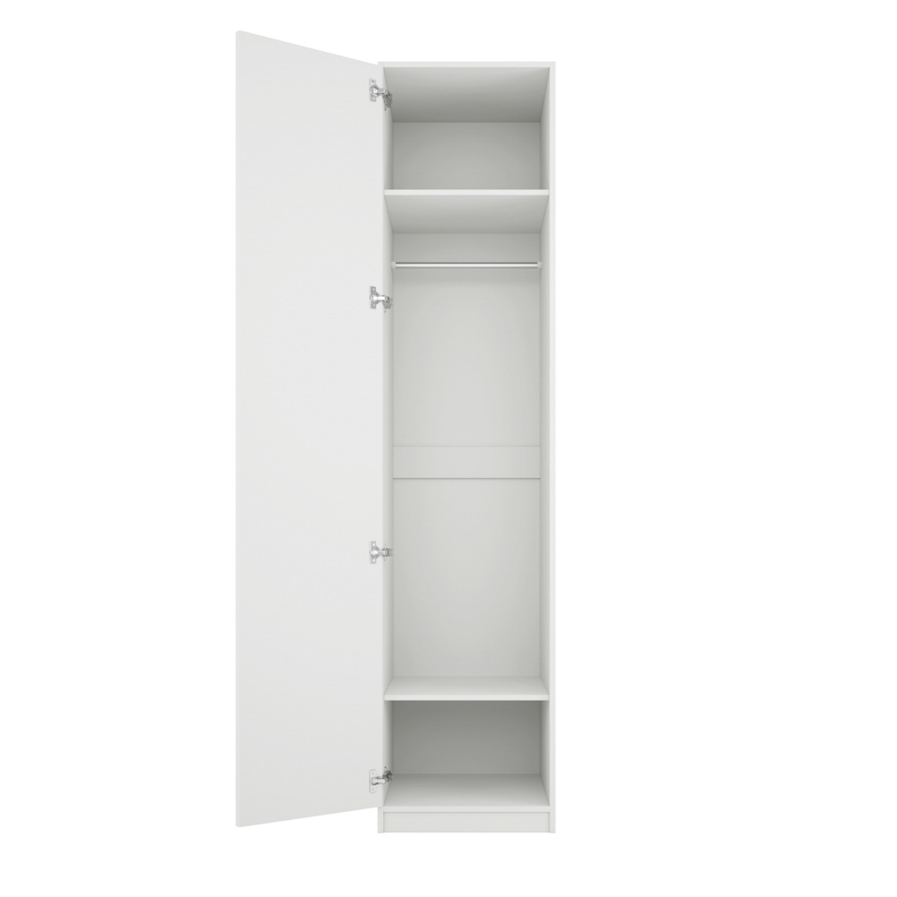Allen Wooden Wardrobe With 1 Door In White
