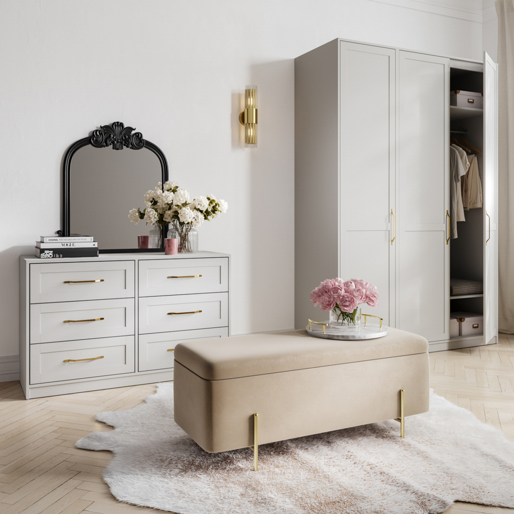 Allen Wooden Wardrobe With 1 Door In White