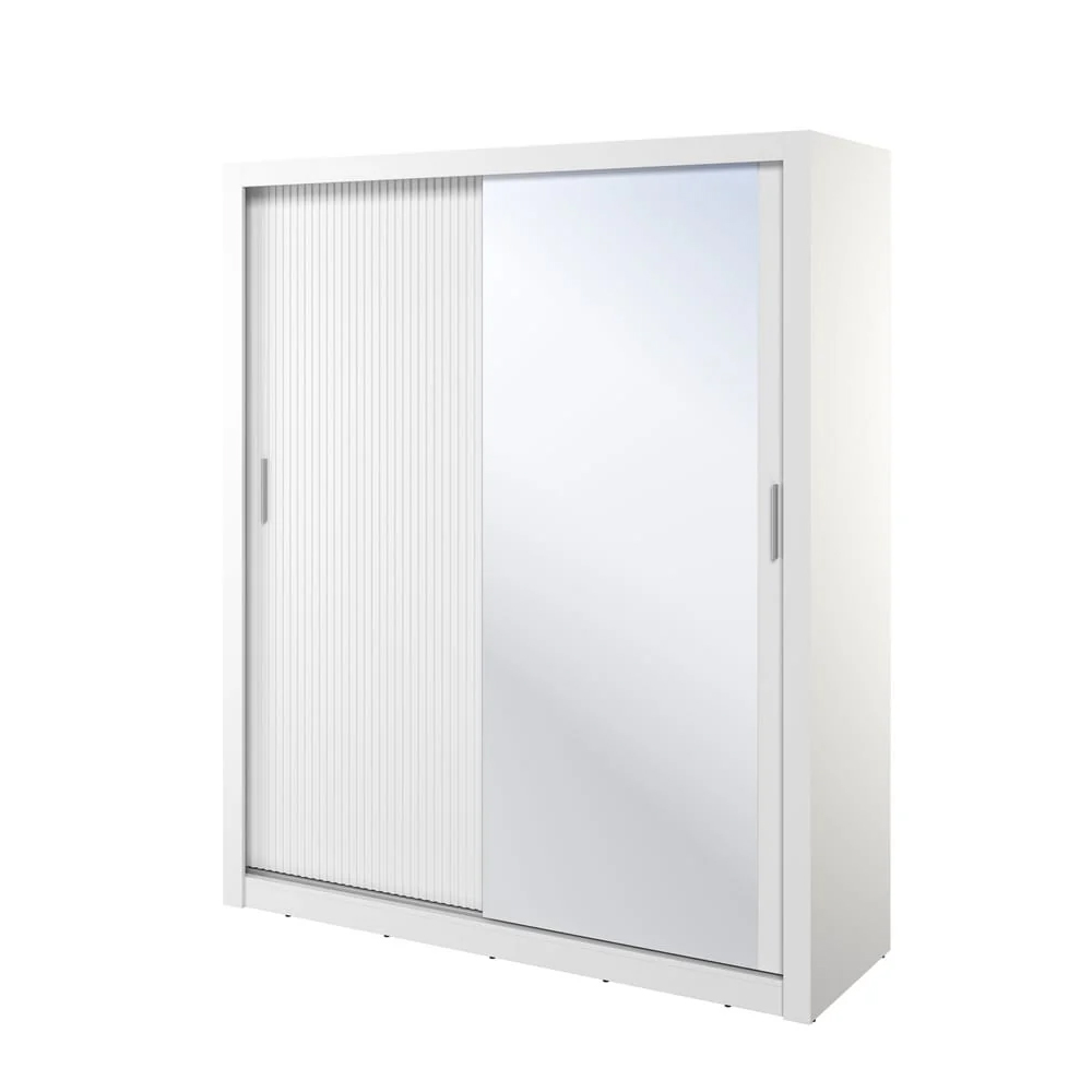 Allen Wooden Wardrobe With 2 Sliding Doors In White