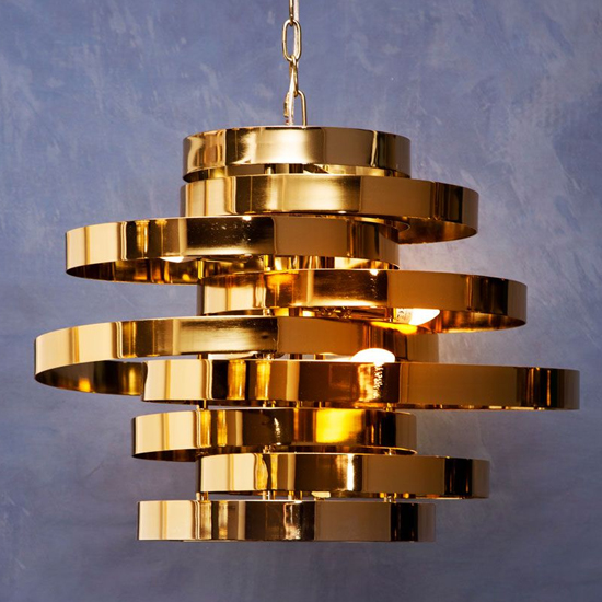 Allina 4 Lights Ceiling Pendant Light In Titanium Gold