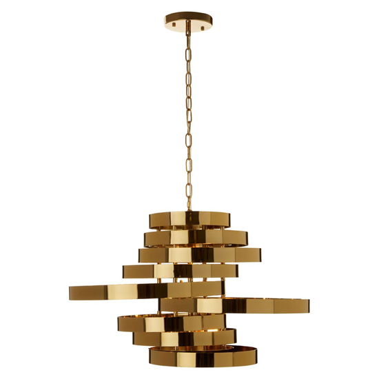 Product photograph of Allina 5 Lights Ceiling Pendant Light In Titanium Gold from Furniture in Fashion
