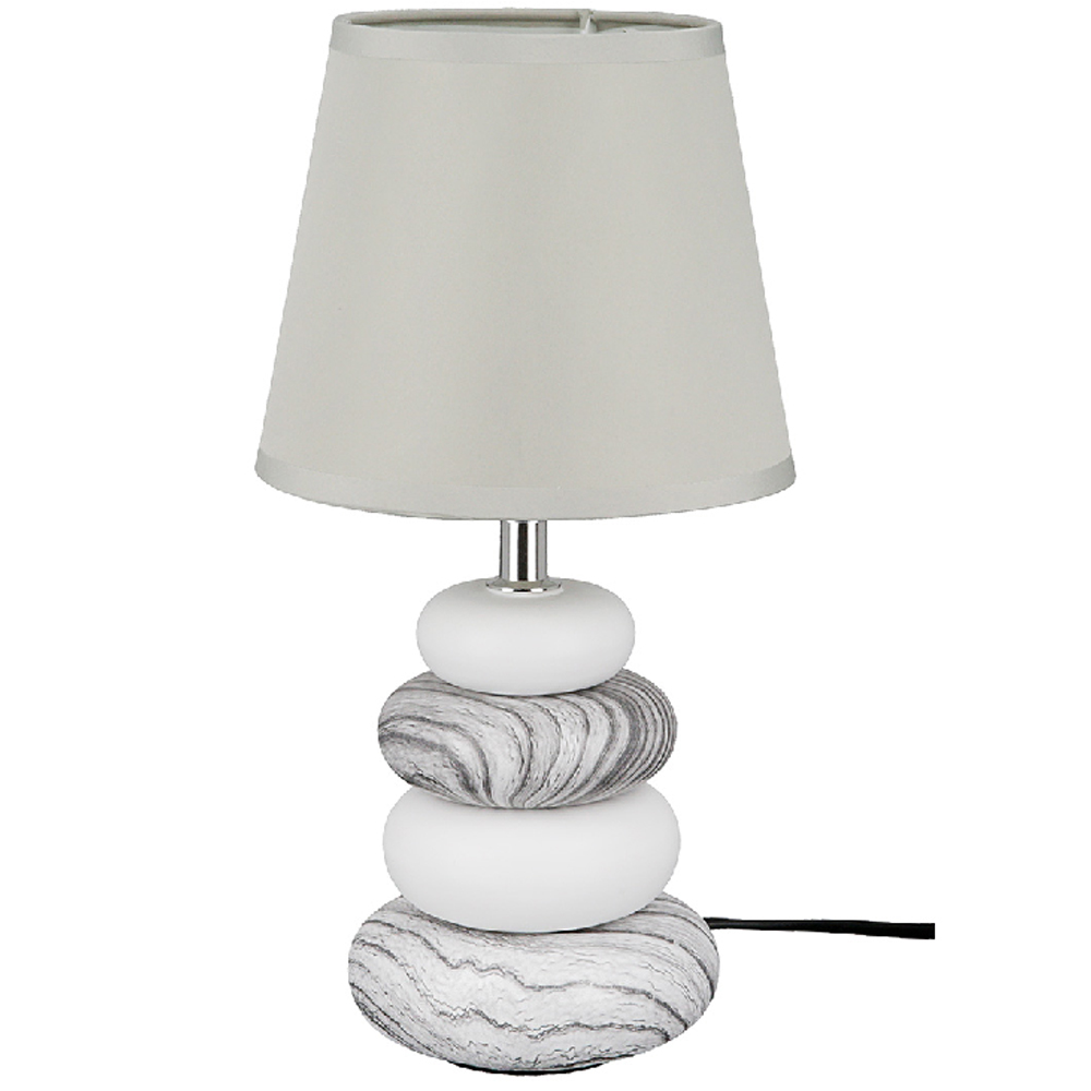 Allston Ceramic Set Of 2 Table Lamps - Beige And Grey