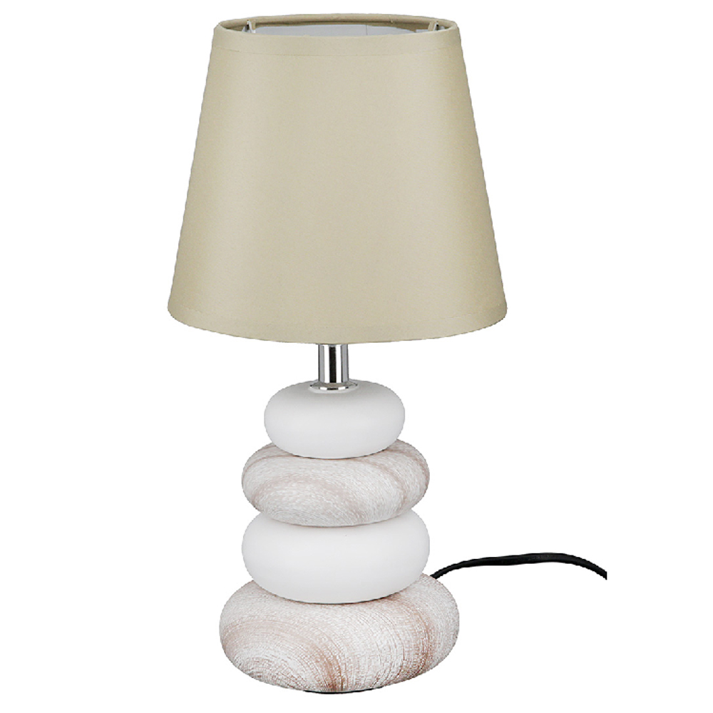 Allston Ceramic Set Of 2 Table Lamps - Beige And Grey