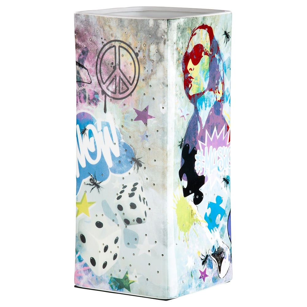 Allston Large Porcelain Table Lamp In Multicolored