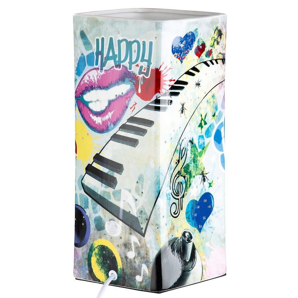 Allston Large Porcelain Table Lamp In Multicolored