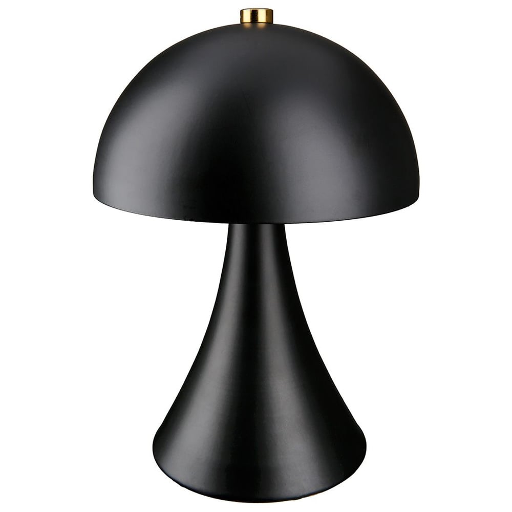 Allston Metal Mushroom LED Table Lamp In Black