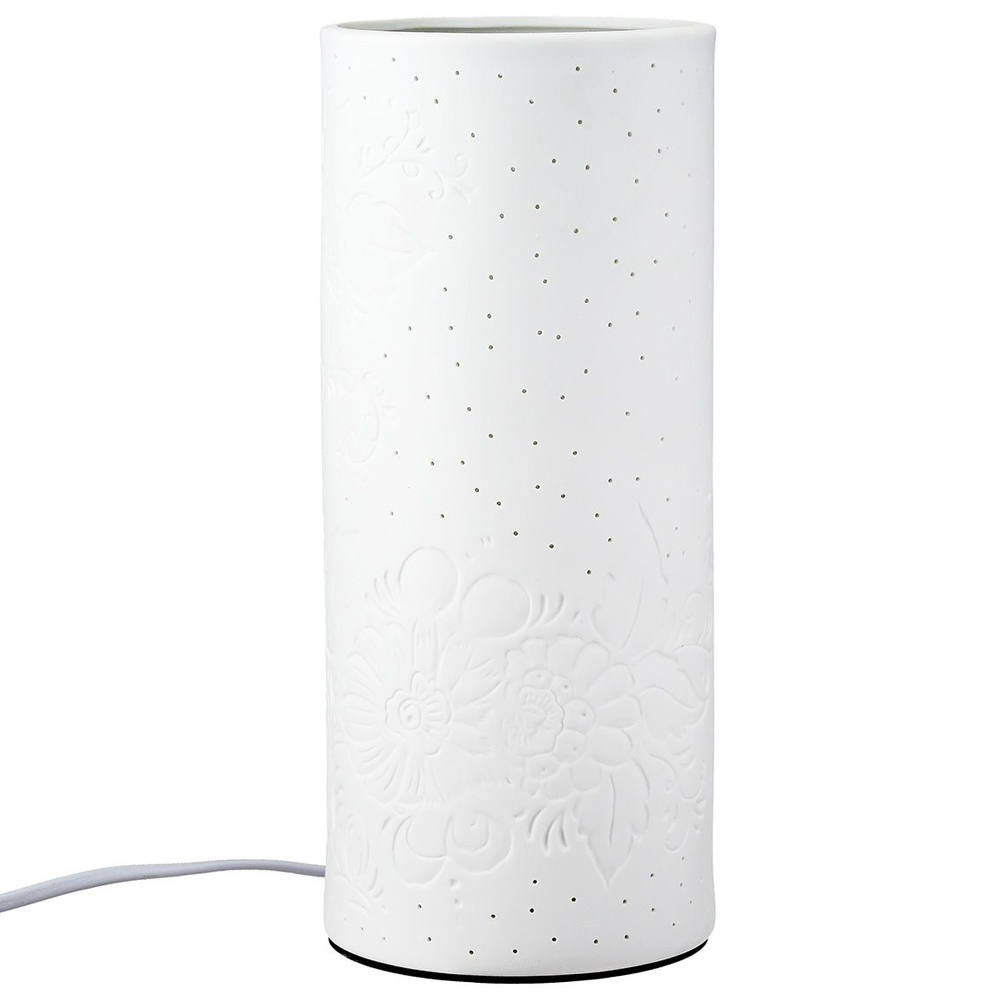 Allegan Small Porcelain Table Lamp In White