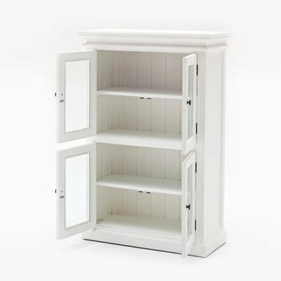 Allthorp Medium Wooden Display Cabinet In Classic White_4