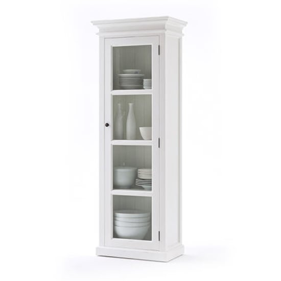 Allthorp Wooden Single Door Display Cabinet In Classic White_2