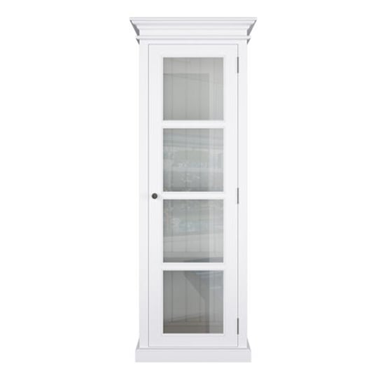 Allthorp Wooden Single Door Display Cabinet In Classic White_4