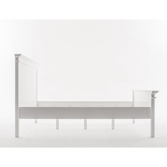 Allthorp Wooden Super King Size Bed In Classic White Furniture in Fashion