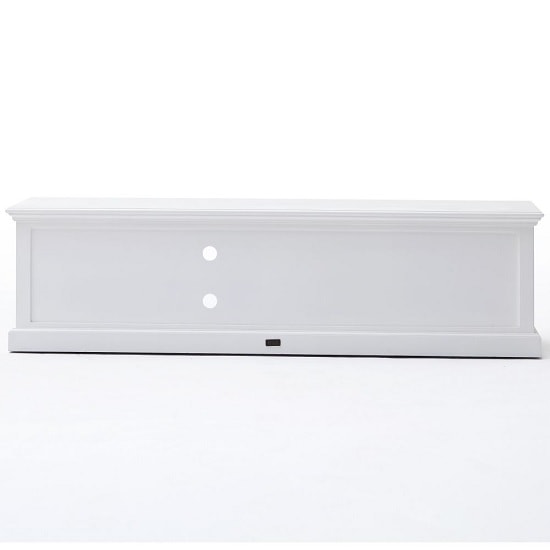 Allthorp Solid Wood TV Stand Large In White With 2 Drawers_5