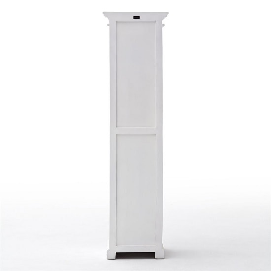 Allthorp Solid Wood Bookcase In White With 4 Shelf_3