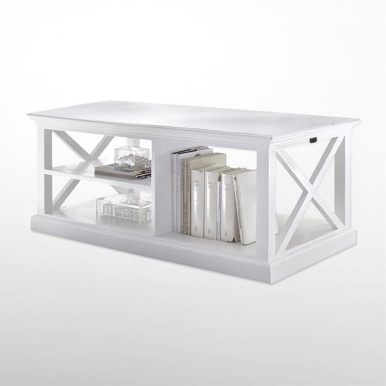 Allthorp Solid Wood Coffee Table Rectangular In White_2