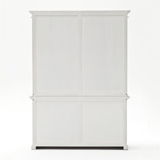 Allthorp Solid Wood Display Cabinet In White With 4 Doors_3