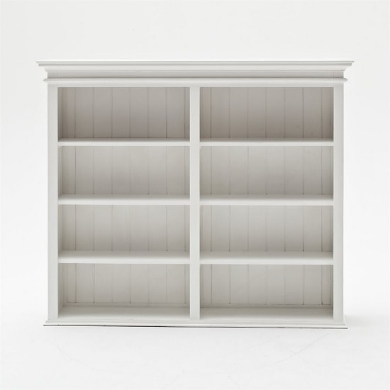 Allthorp Solid Wood Display Cabinet In White With 4 Doors_4