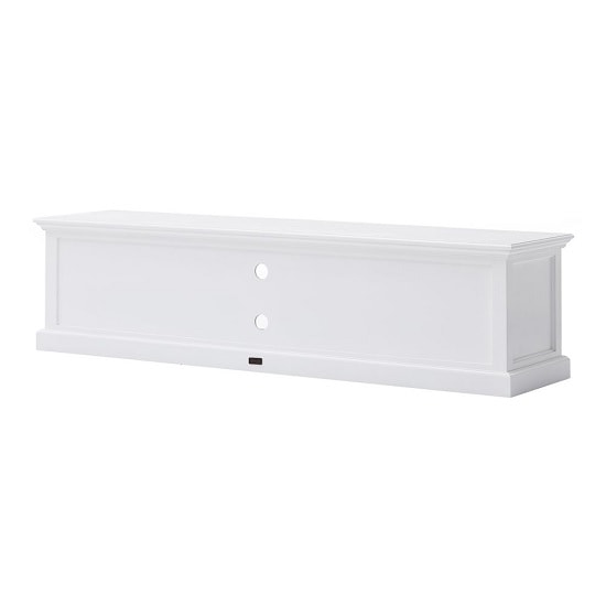 Allthorp Solid Wood TV Stand Large In White With 4 Drawers_4