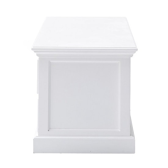 Allthorp Solid Wood TV Stand Large In White With 4 Drawers_3