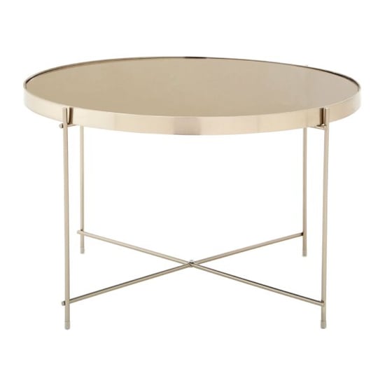 Read more about Alluras large grey glass side table with silver frame