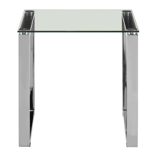 Alluras Square Glass End Table With Silver Base_2