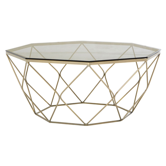 Alluras Coffee Table With Brushed Nickel Base