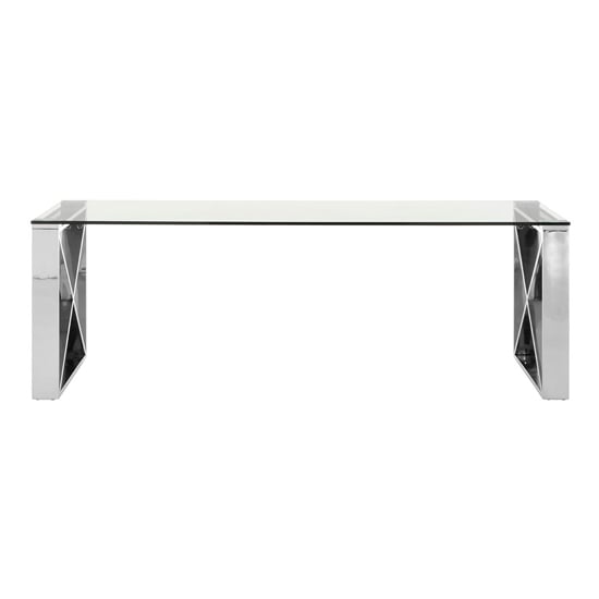 Alluras Coffee Table In Silver With Stainless Steel Legs   _2