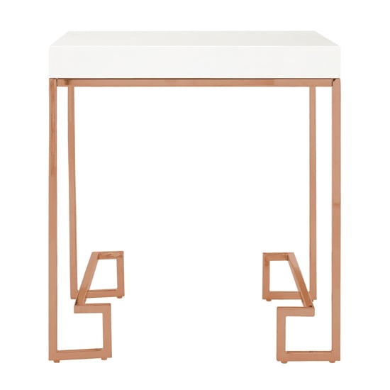 Photo of Alluras end table in rose gold