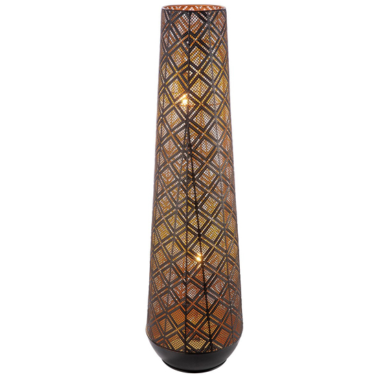 Read more about Almazar metal floor lamp large in black