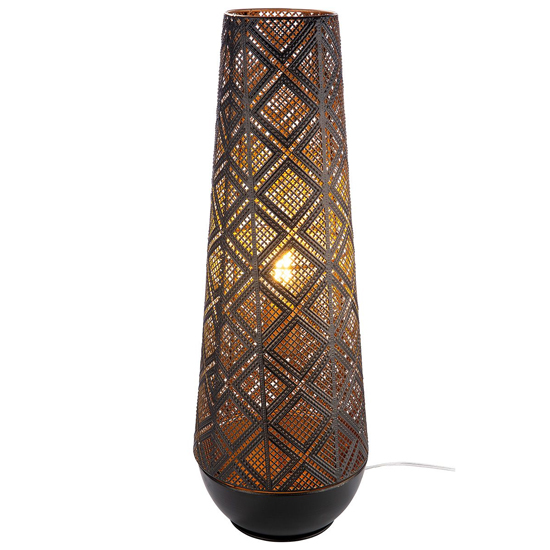 Read more about Almazar metal floor lamp small in black
