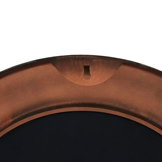 Almory Round Wall Bedroom Mirror In Copper Frame_6