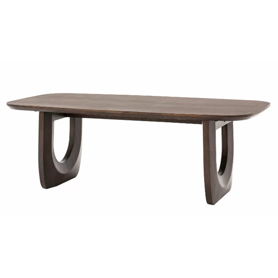 Alofi Mango Wood Coffee Table Rectangular In Walnut
