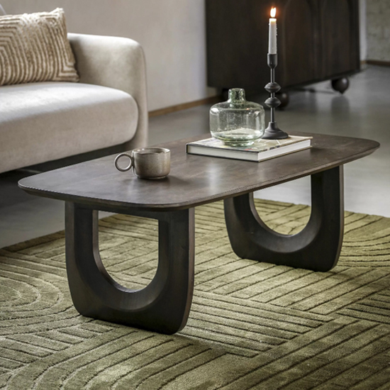 Read more about Alofi mango wood coffee table rectangular in walnut