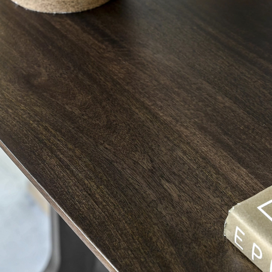 Alofi Wooden Rectangular Console Table In Walnut