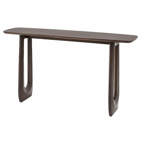 Alofi Wooden Rectangular Console Table In Walnut