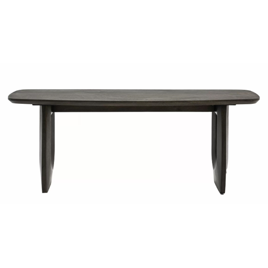 Alofi Wooden Rectangular Dining Bench In Walnut