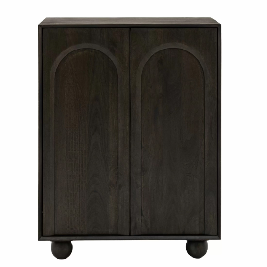 Alofi Wooden Storage Cabinet With 2 Doors In Walnut